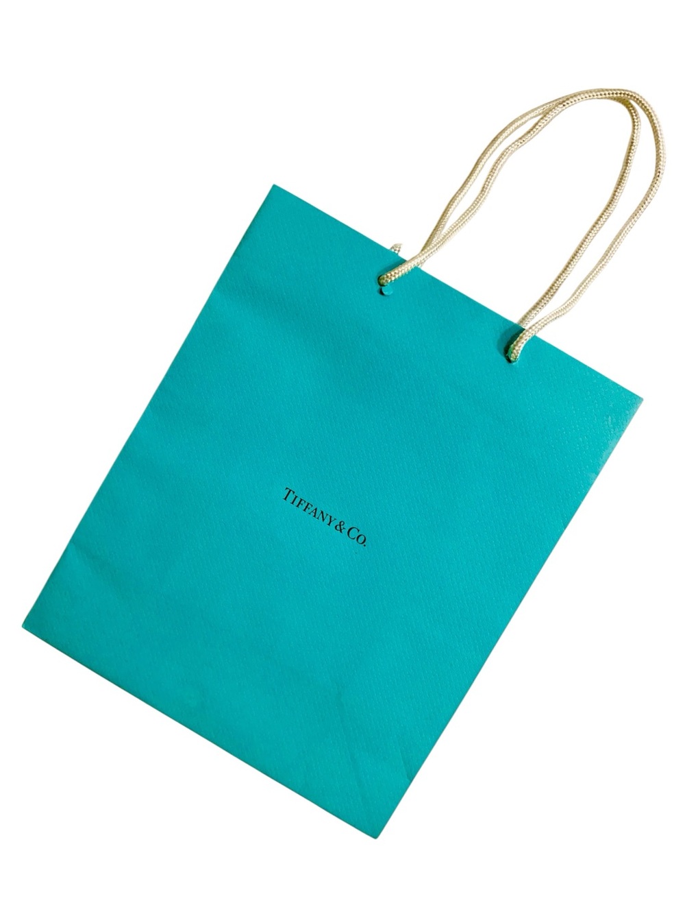 Authentic Tiffany & Co. Blue Shopping Gift Bag 9.75” x 8” x 4” NEW UNUSED